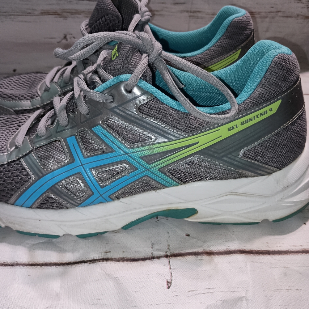 Womens Gray and Blue Sneakers Size 8